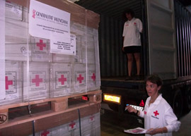 Cruz  Roja envía 30 toneladas  de ayuda humanitaria a Siria