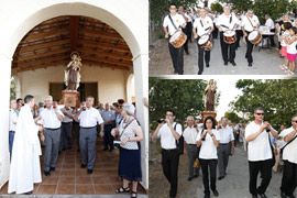 La ermita de la Virgen del Carmen acoge la celebración de su festividad