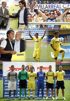 Presentación de las nuevas equipaciones de la temporada del Villarreal CF y de Giovani dos Santos