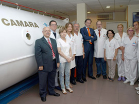 La Cámara Hiperbárica del Hospital General de Castelló supera los 46.000 tratamientos en sus once años de funcionamiento