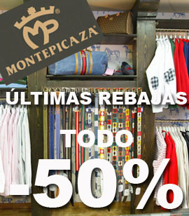 Últimas rebajas en Montepicaza. Todo al 50 % de descuento