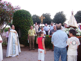 Miércoles, 14 de agosto: Fiesta de la Virgen del Lledó en la ermita de Sant Francesc de la Font