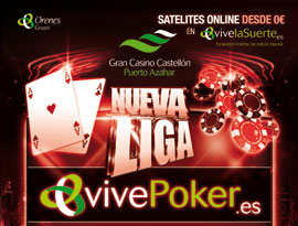 Este fin de semana regresa La Liga vivePoker al Gran Casino Castellón con un ambiente más que veraniego