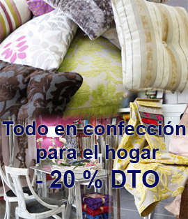 Todo en confección para el hogar con un 20% de descuento en cortinajes Paloma Escudero