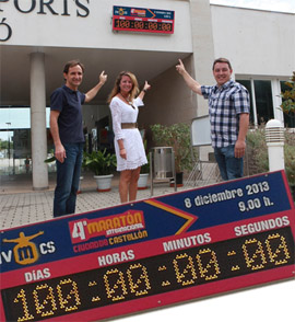 Puesta en marcha de la cuenta atrás para la celebración del IV Maratón Internacional 'Ciutat de Castelló'
