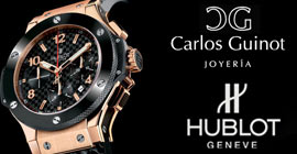 Distribución exclusiva de HUBLOT en Joyería CARLOS GUINOT Castellón