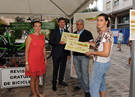 Homenaje a las personas usuarias del sistema de préstamo municipal de bicicletas Bicicas más activas