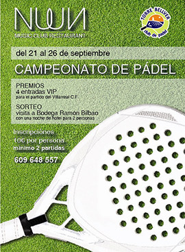 Torneo mixto de pádel Fiestas de Santo Tomás en Torre Bellver