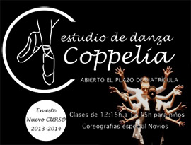 Abierta la matrícula del curso 2013/14. Coppelia Estudio de Danza