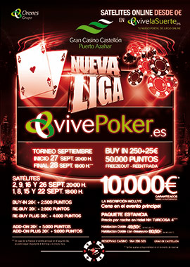 VII edición de la liga vivepoker en el Gran Casino Castellón