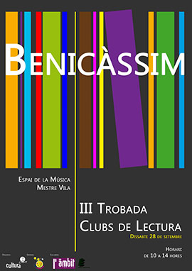 III Trobada Clubs de Lectura de Benicàssim el sábado 28 de septiembre