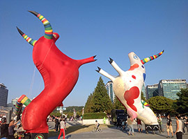 Una parte de las fiestas de la Magdalena en Corea del Sur