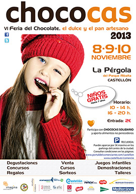 Chococas llenará de chocolate y dulces Castellón del 8 al 10 de noviembre