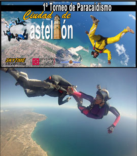 Penúltima etapa del 1er Torneo Paracaidismo Ciudad de Castellón este fin de semana