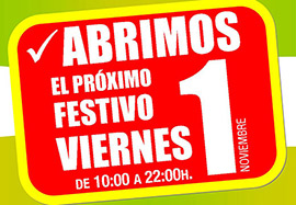 Leroy Merlín abre el festivo viernes 1 de noviembre