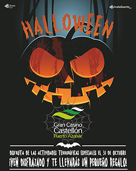 Halloween de miedo el jueves 31 en el Gran Casino Castellón