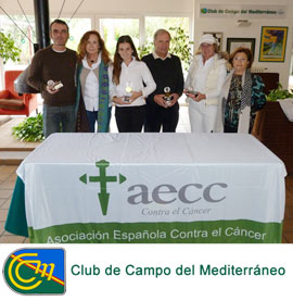 María Iglesias y Tomás Peris se adjudican el XXXIII Trofeo de golf Contra el Cáncer en el Club de Campo Mediterráneo