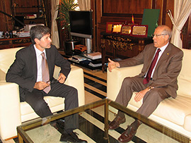 Reunión de trabajo entre el alcalde de Castellón y el presidente de la Autoridad Portuaria