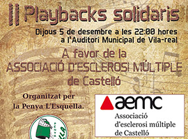 Playbacks solidarios en Vila-real a beneficio de la Asociación de esclerosis múltiple de Castellón