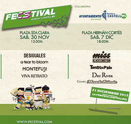 FeCStival organiza un ciclo de conciertos previos al festival en plazas de Castellón