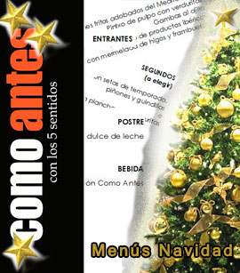 COMOANTES presenta sus menús de navidad