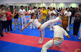 Roda de Capoeira Castellón por el grupo Iandê Capoeira