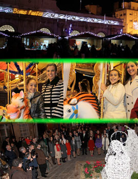 Tradicional encendido de las luces de navidad