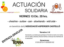 Actuación solidaria combos Mondo Rítmic en beneficio de la Associació Asperger Castelló