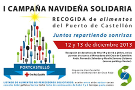 PortCastelló organiza su primera campaña de recogida de alimentos a favor de Cruz Roja