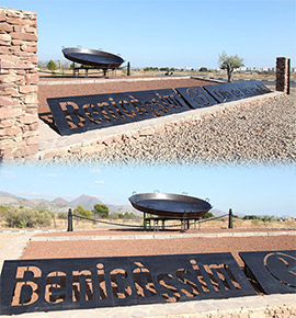 Escultura en Benicàssim que rinde homenaje al Día de las Paellas