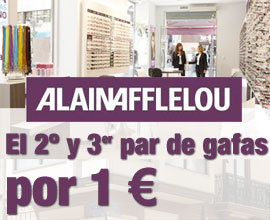 El 2º y 3er par de gafas 1 € en AFFLELOU