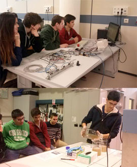 Los futuros ingenieros del colegio Lledó visitan la UJI