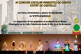 XI Concurso Escolar de Maquetas de Gaiatas Ciudad de Castellón