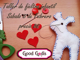 Taller de fieltro infantil en Good Godis