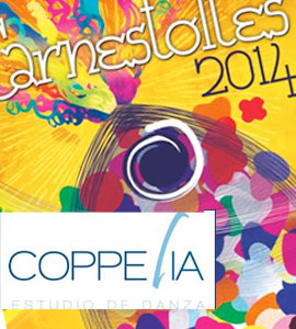 El estudio de danza Coppelia en el desfile de Carnaval 2014