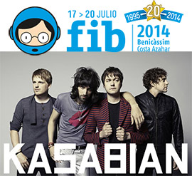 Kasabian, primer cabeza de cartel para el 20 Aniversario del FIB 2014