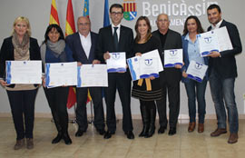 Entrega de los distintivos del Sistema Integral de Calidad Turística (SICTED) a empresas de Benicàssim