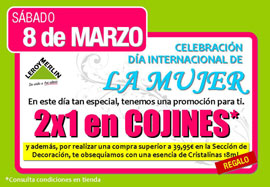 Promociones especiales 8 de marzo, Día de la mujer en Leroy Merlin Castellon