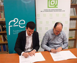 La Fundación para la Eficiencia Energética y la Unión de Consumidores de la Comunitat Valenciana firman un acuerdo de colaboración