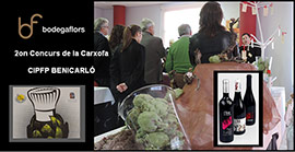 Bodega Flors colaboró con sus vinos en la 2ª edición del Concurso de Cocina y Servicios de la Alcachofa