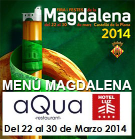 Menú especial para estas fiestas de la Magdalena en Aqua Restaurant
