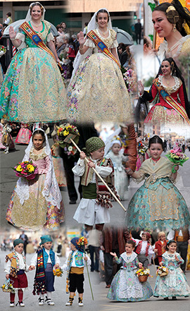 Ofrenda floral a la Virgen de la Misericordia en Burriana