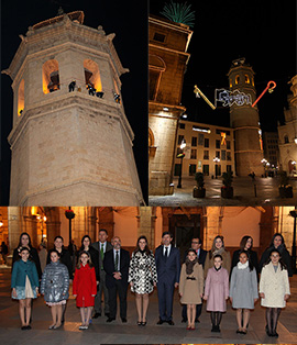 Encendido de la iluminación especial para las Fiestas de la Magdalena 2014