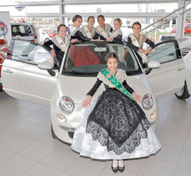 La Reina Infantil de las Fiestas de la Magdalena 2014 visita las instalaciones de Comauto junto a sus Damas de Honor