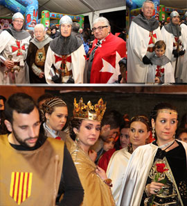 La Na Violant y los Cavallers se resguardan de la lluvia