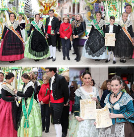 Las reinas Lara Sos y Beatriz Iturralde visitaron las Gaiatas