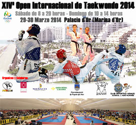 XIV Open Internacional de taekwondo en Marina d´Or este fin de semana