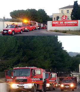 Los Bomberos de Castellón participan en el mayor simulacro realizado en España