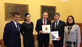 Recepción oficial al alcalde de Castellón en la localidad polaca  Poznan