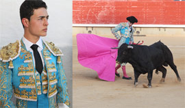 El alumno de la Escuela Taurina, Sedano Vázquez, actuará en la novillada de Vinaròs tras su triunfo de la Feria de Magdalena